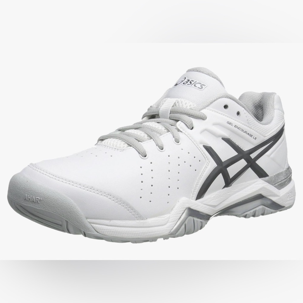 Asics Women's White and Gray TENNIS Shoes